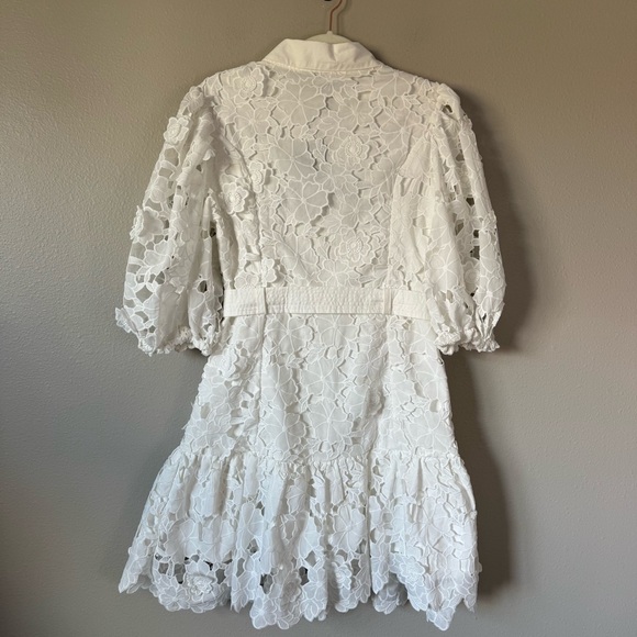 En Saison Ottis Cutwork Floral Mini Dress - Picture 7 of 8